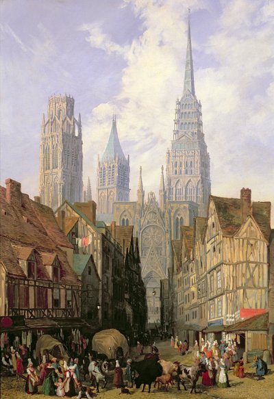 Kathedraal van Rouen door Lewis John Wood